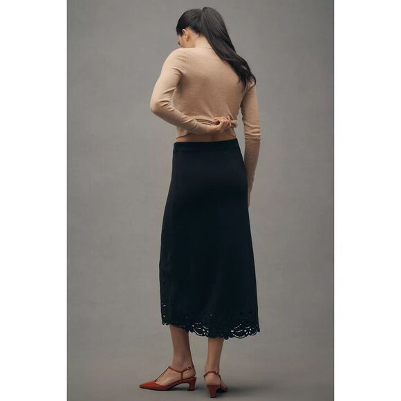Anthropologie Black Pencil Skirt - Picture 3 of 9